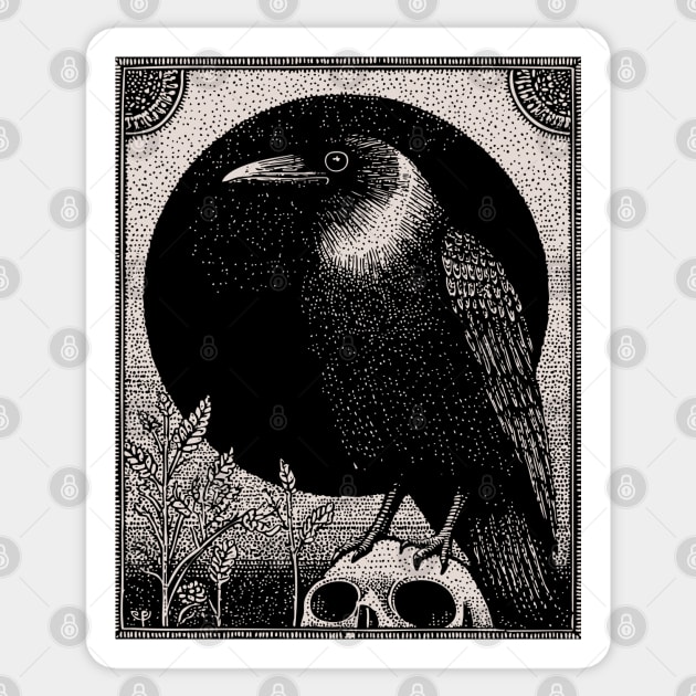 Omen of the Raven Sticker by TuncGK